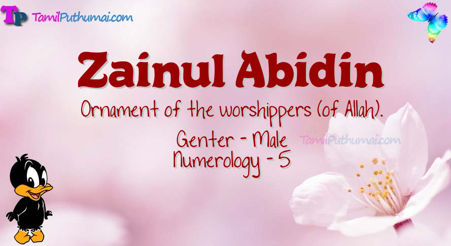 Zainul Abidin-babyname-meaning